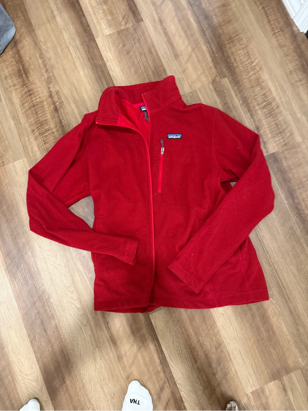 Patagonia Red Full-Zip Fleece Jacket